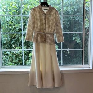 Self-Portrait Crepe midi dress